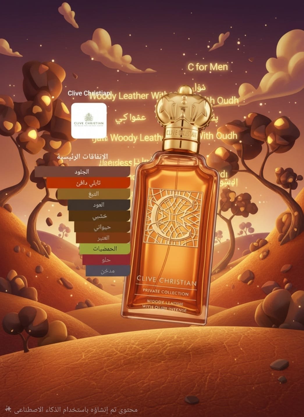 c for men woody leather