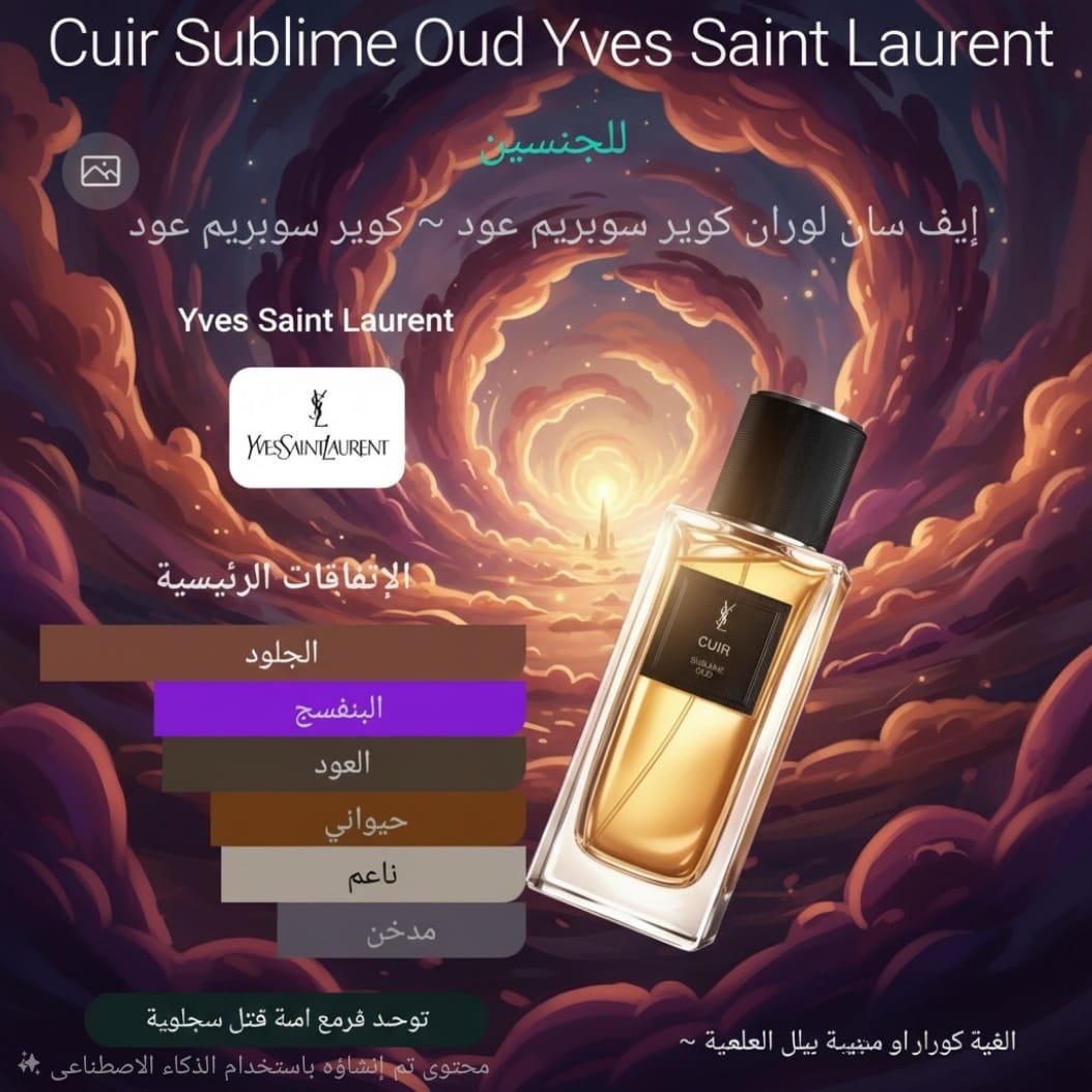 cuir sublime oud yves saint laurent