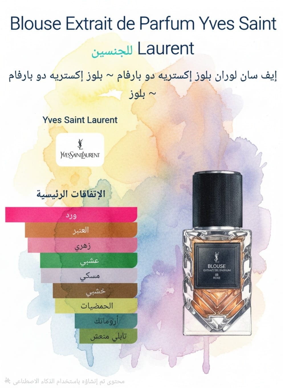 blouse extrait de parfum yves saint laurent